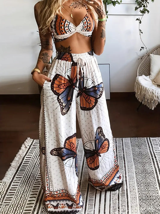 Boho Sommerfugletryk i to dele